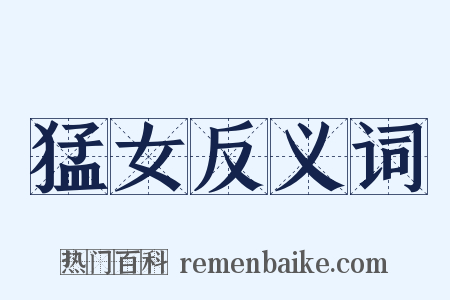 猛女反义词是什么意思的图片